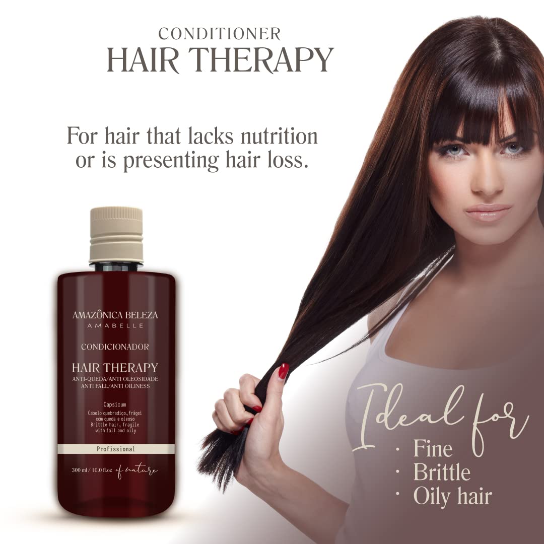 Hair Therapy Shampoo & Conditioner Set for Stronger, Thicker Hair - Professional Anti-Hair Loss and Oil Control, Hydrates and Adds Shine, Paraben-Free, Silicone-Free - Image 3