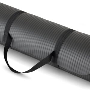 Amazon Basics Extra Thick Exercise Yoga Mat with Carrying Strap