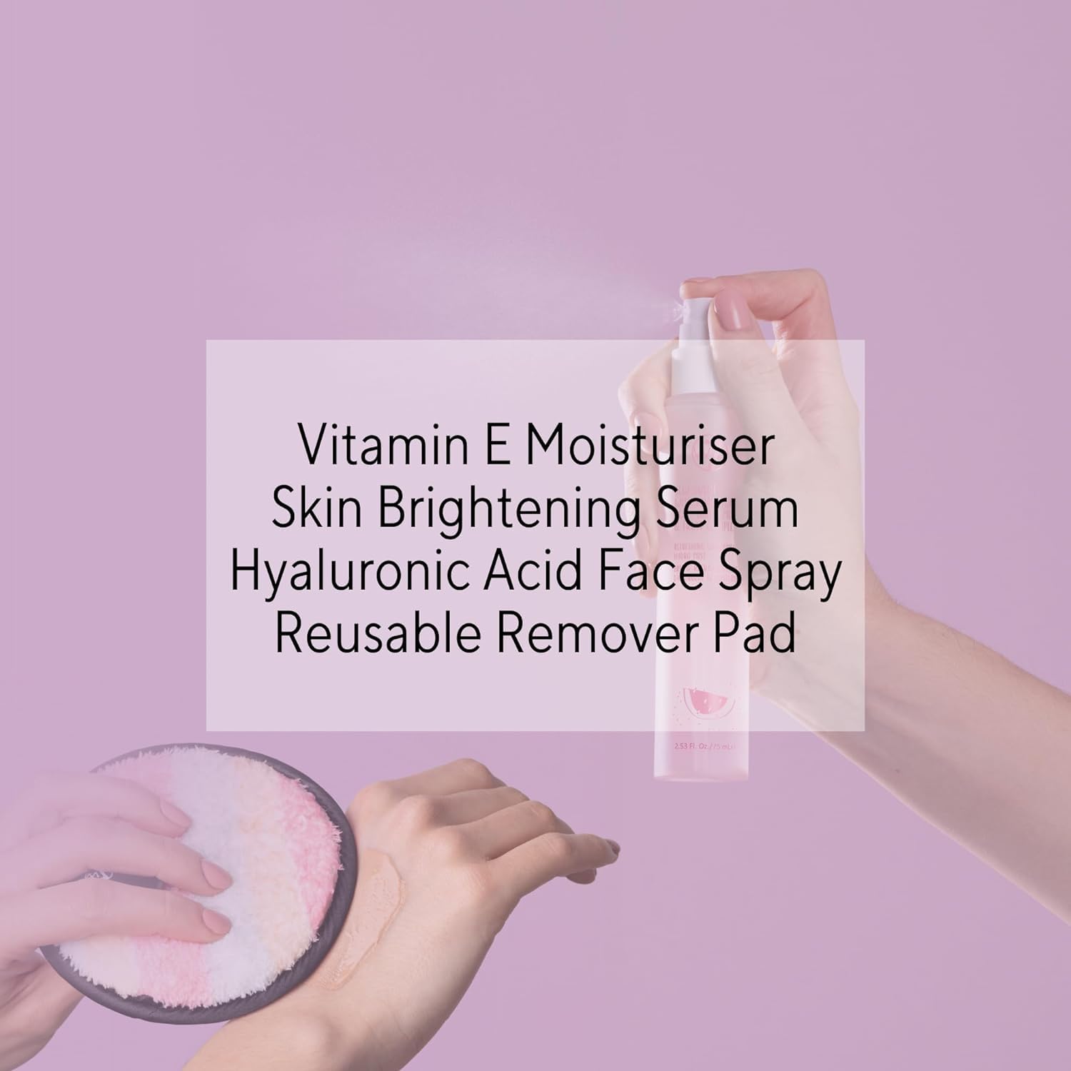 W7 - Brighten Up Essential Gift Set - Moisturizer, Reusable Cleansing Cookie, Toner and Face Mist - Soothing Skin Care Kit for Beautiful Skin - Image 4