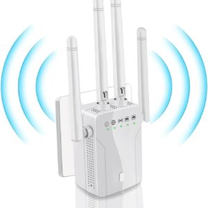 WiFi Extender Signal Booster for Home: Internet Repeater Long Range Covers Up to 45+ Devices and 8470 Sq.ft for Apartment Basement Office House