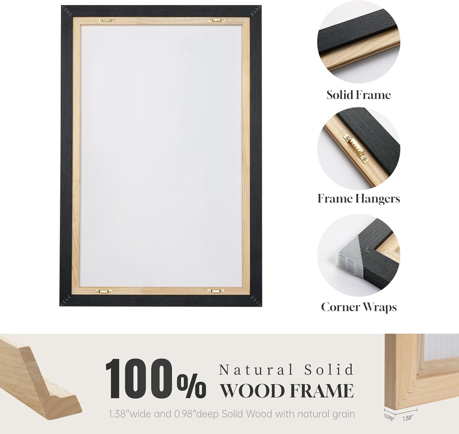 Large Framed Abstract Nature Landscape Wall Art for Living Room, Set of 3 Modern Canvas Prints Paintings Artwork for Walls, Green Lake Pictures for Hallway, Dining Room, Office Wall Decor 24x36 Inch - Image 6