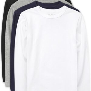 The Children’s Place Boys’ Basic Layering Long Sleeve Tee
