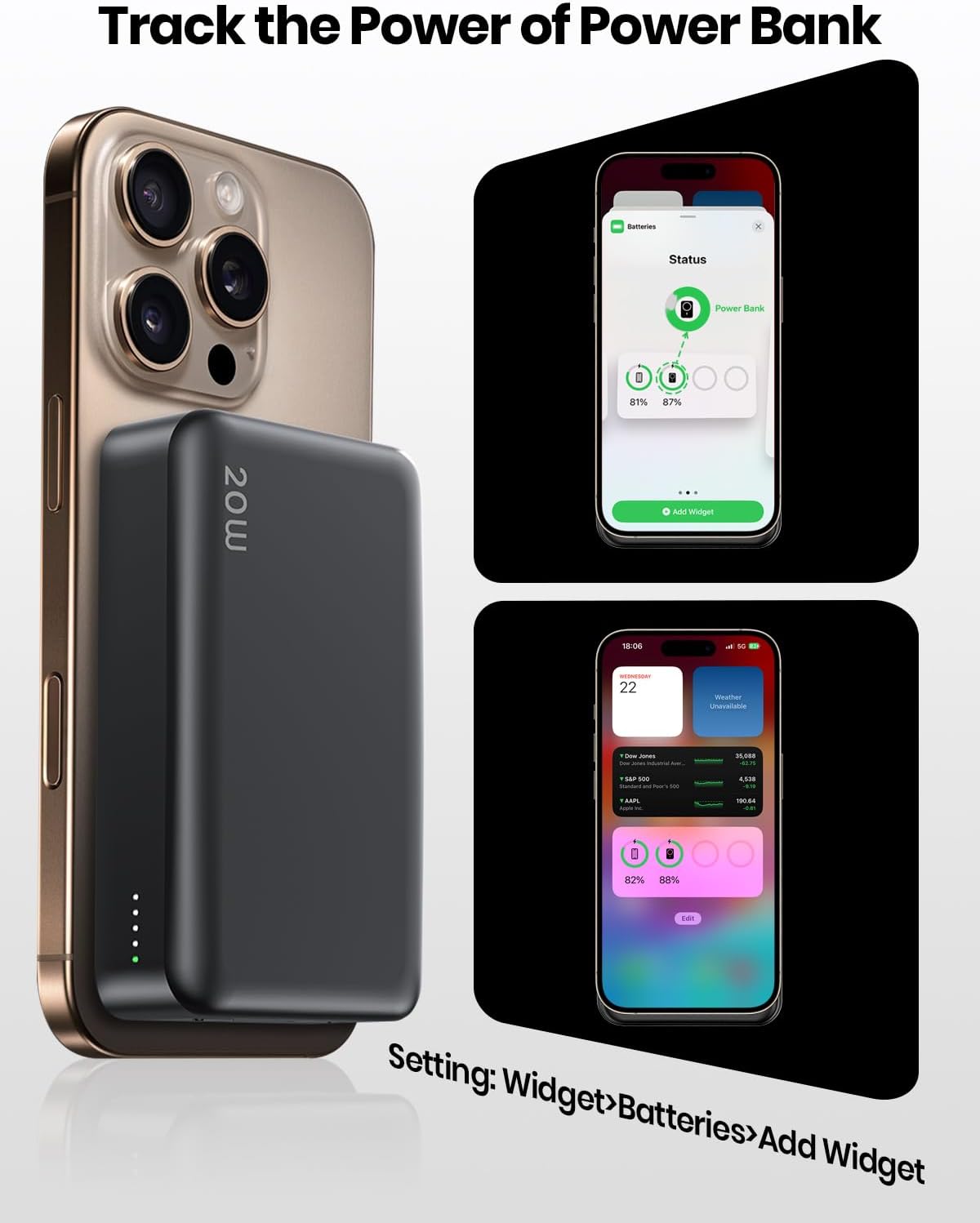 Magnetic Power Bank 20000mAh Wireless Portable Charger PD 20W USB C Fast Charging,for MagSafe Battery Pack Compatible with iPhone 17 Air/16/15/14/13/12 Pro Max/Pro/Plus/Mini - Image 6