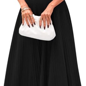 PRETTYGARDEN Spring Casual Dresses for Women 2026 Summer Business Work Midi Sleeveless A Line Pleated Cocktail Dress