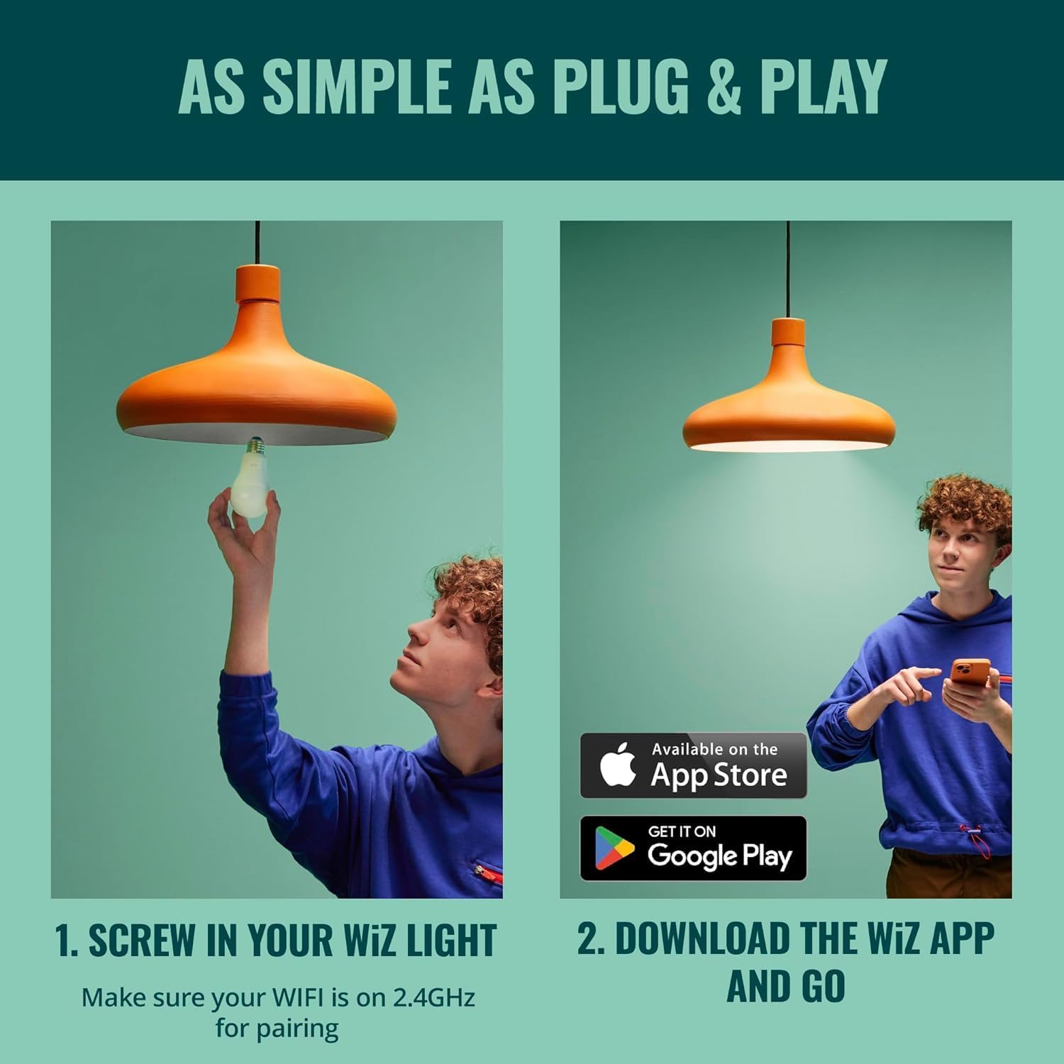 WiZ Connected Smart Light Bulbs, Sunset to Sunrise Automation + Motion Detection + Control with Voice or App, Full Color A19 60W 800LM Indoor, Matter Compatible -3 Pack - Image 6