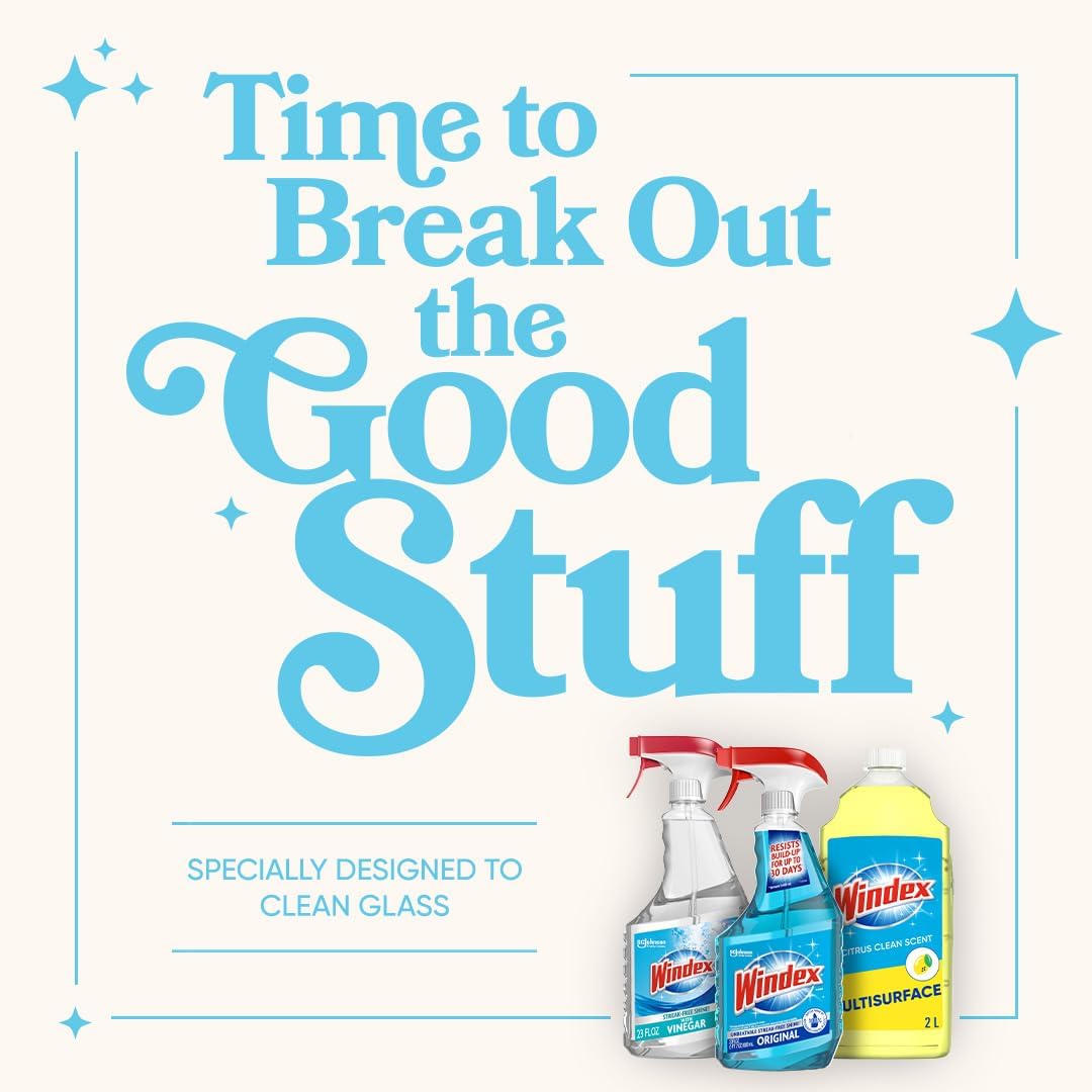 Windex Multipurpose Cleaner Disinfectant Spray Bottle, Packaging Designed to Prevent Leakage and Breaking, Surface Cleaning Spray, Citrus Fresh Scent, 23 Fl Oz - Image 10