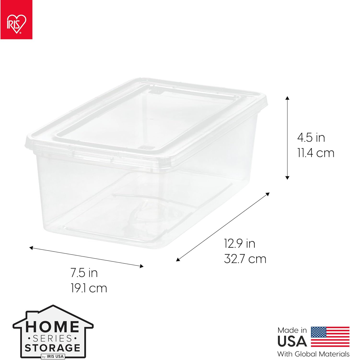 IRIS USA 20-Pack Storage Bins with Lids, 6 Quart, Shoe Boxes Clear Stackable Containers Organize Shoes Closet Shelves, Classroom Organization Teacher Tools, Game Storage - BPA-Free Plastic - Image 2