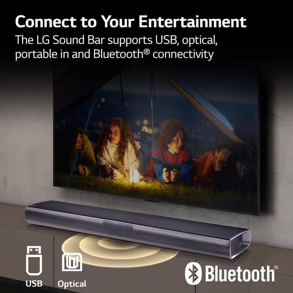 LG SQC4RKIT1 Sound Bar with 12 Mo CPS, HDMI Cable, 4.1 Channel Home Theater System, Wireless Subwoofer and Rear Speakers, Dolby Digital Surround Sound, Bluetooth, Wall Mountable, Black - Image 3