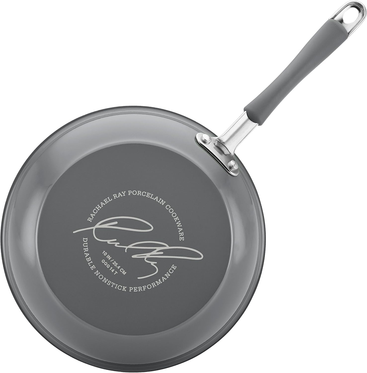 Rachael Ray - 16802 Rachael Ray Cucina Nonstick Cookware Pots and Pans Set, 12 Piece, Sea Salt Gray - Image 9