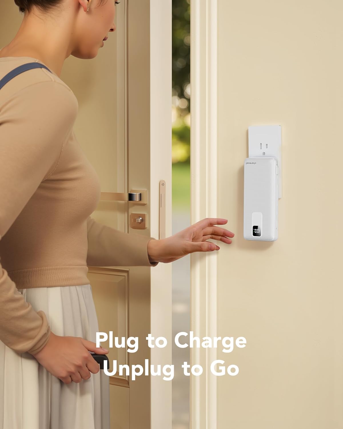 charmast 20000mAh Portable Charger with Built-in Cables & Wall Plug, 20W USB C Power Bank, Fast Charging Battery Pack Travel Essentials Compatible with iPhone 16/15/14 Series, Samsung, Google, iPad - Image 2