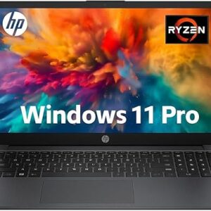 HP Business and Study Laptop 2025 Updated, 15.6″ FHD, AMD Ryzen 7 7730U (32GB RAM | 1TB SSD), Numeric Keypad, Webcam, Windows 11 Pro+ Copilot AI, WiFi 6& Bluetooth with 5-in-1 Accessory Kit Box