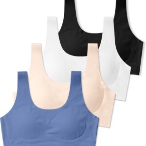 SALIA GIRL Training Bras for Girls 10-16 Sports Seamless Bra with Removable Padding Bras