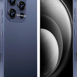 15ProMax 5G Unlocked Smartphone,16GB+512GB Fully Cell Phone for Android 14, 6.8″ Unlocked Cell Phone, 6800mAh, 48MP+108MP Dual Camera/Dual SIM/Fingerprint Lock/Face (Dark Blue)