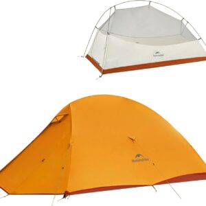 Naturehike Cloud-Up 2 Person Tent Lightweight Backpacking Tent with Footprint – Free Standing Ultralight Camping Hiking Backpack Tents Two Person Tent