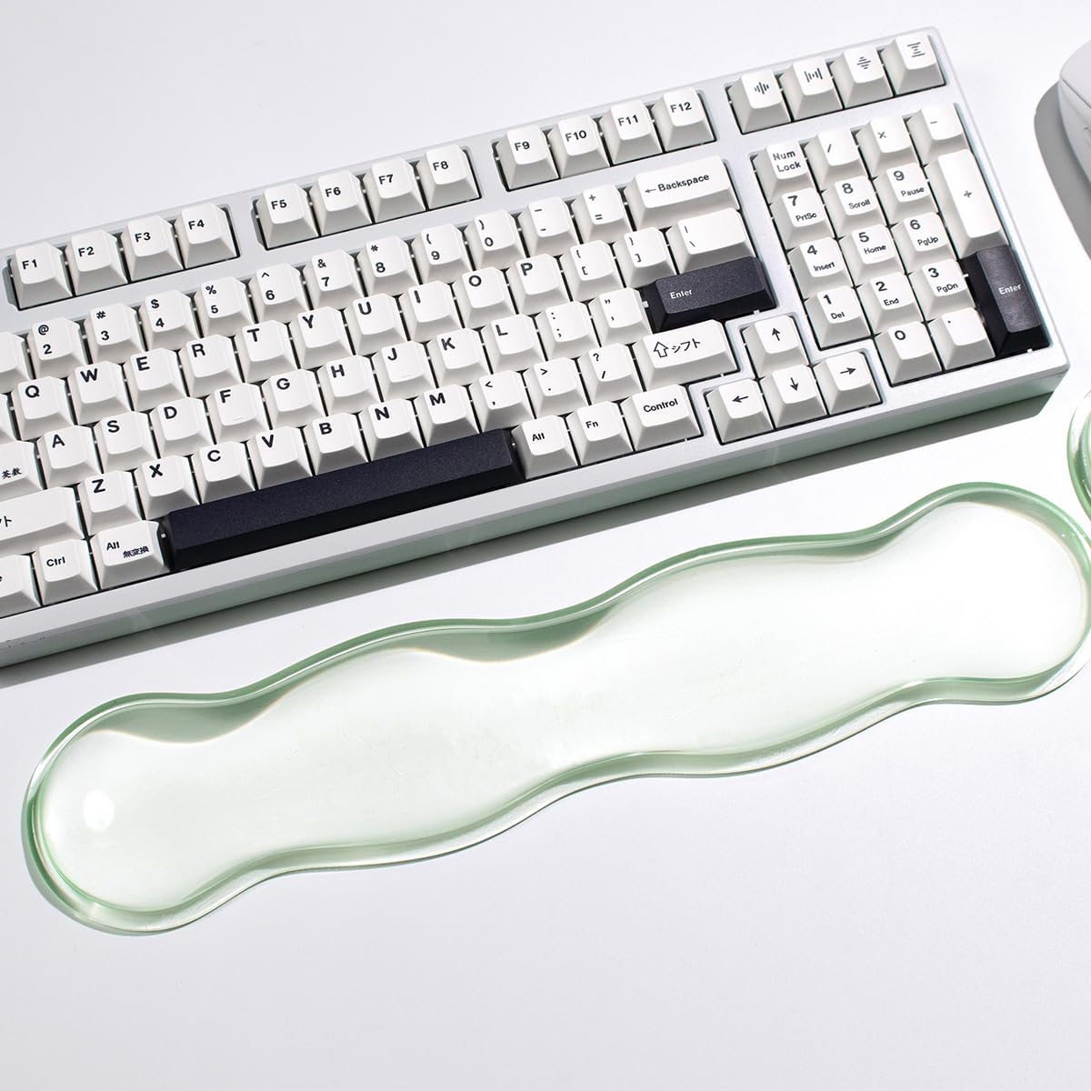 Clear Gel Wrist Rest for Keyboard and Mouse, Green Silicone Mouse Wrist Rest Set, Cute Ergonomic Wrist Rest for Keyboard 60%/75%(Green) - Image 8