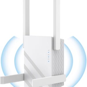 2025 WiFi Extender Signal Booster, WiFi Repeater Dual Band 5GHz/2.4GHz, 1200Mbps WiFi Booster with Ethernet Port Compatible for More Devices