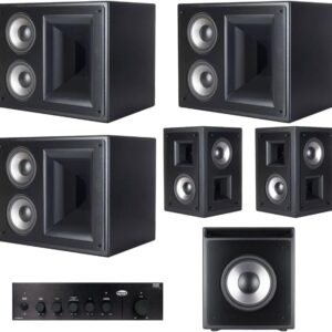 Klipsch THX-5000 6-pc Surround Sound Home Theater System Black