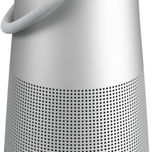 Bose SoundLink Revolve+ (Series II) Bluetooth Speaker, Portable Speaker with Microphone, Wireless and Water Resistant with 360 Degree Sound, Long Lasting Battery and Handle, Silver