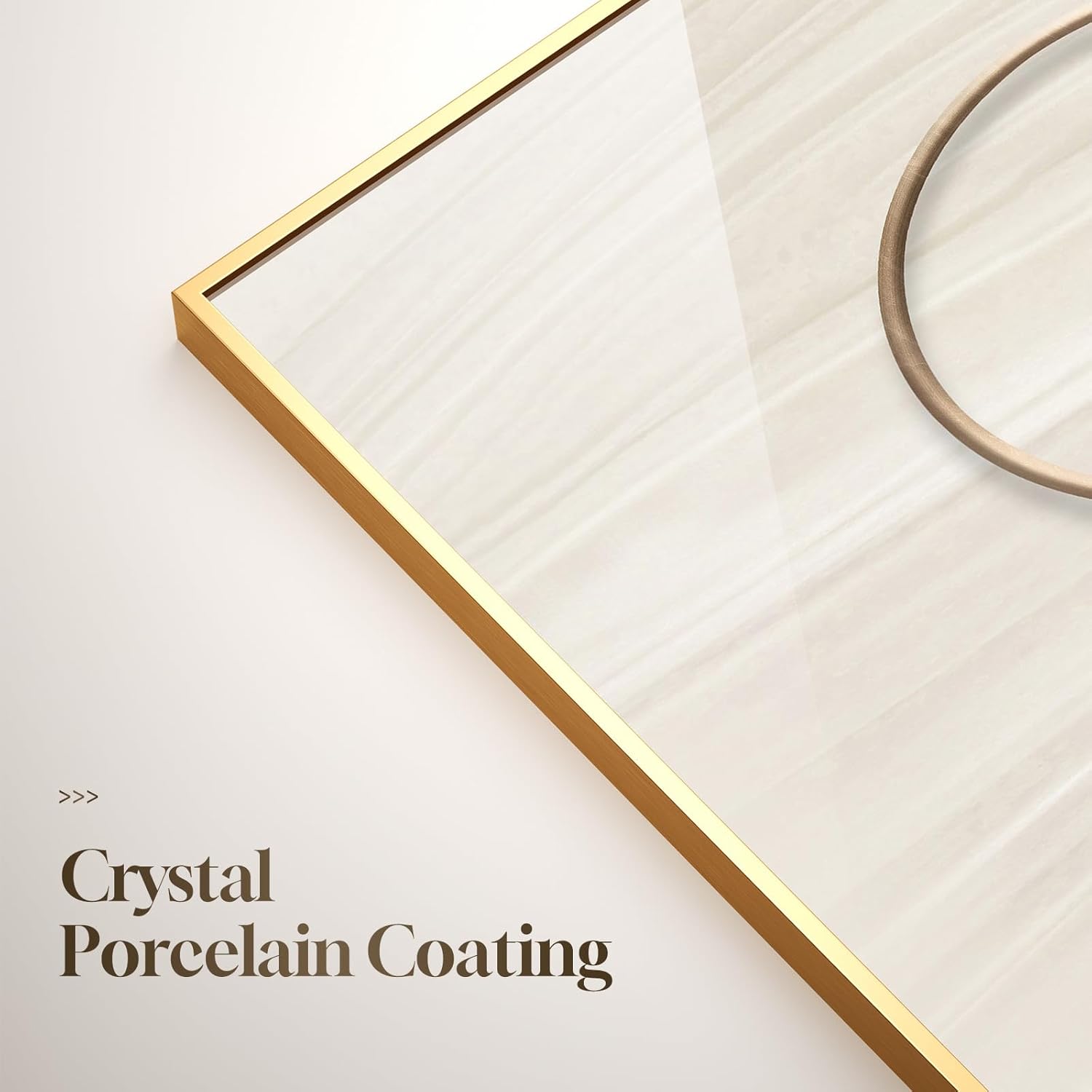 Large Framed Modern Luxury Gold Wall Art for Living Room, 3 Piece Bright Style Art Prints Paintings Artwork for Walls, Bronze Gold Geometric Pictures for Hallway Stair Office Wall Decor 24x36 In - Image 5