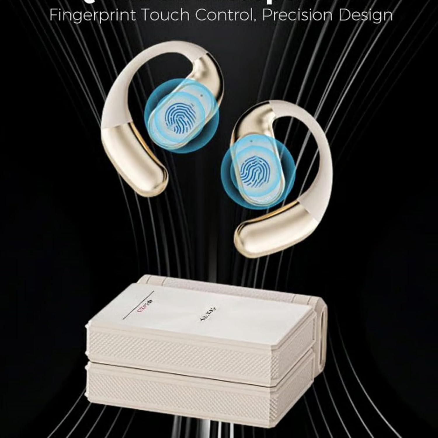 Ear Buds - Headphones Bluetooth with Dual-Fold Design, 2026 New Dual Fold Bt Earbuds, Open Ear Wireless, Noise Cancelling Sport Ear, with Ipx5 Waterproof & Sweatproof (Black) - Image 3