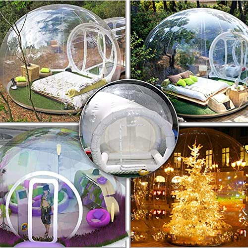 VICIYOO Outdoor Inflatable Bubble House Dome Tent, Transparent Bubble House Dome Luxury Gazebo Camping Tent, 3-5 Persons Tent Rainproof Indoor Outdoor Camping Star Tent - Image 3