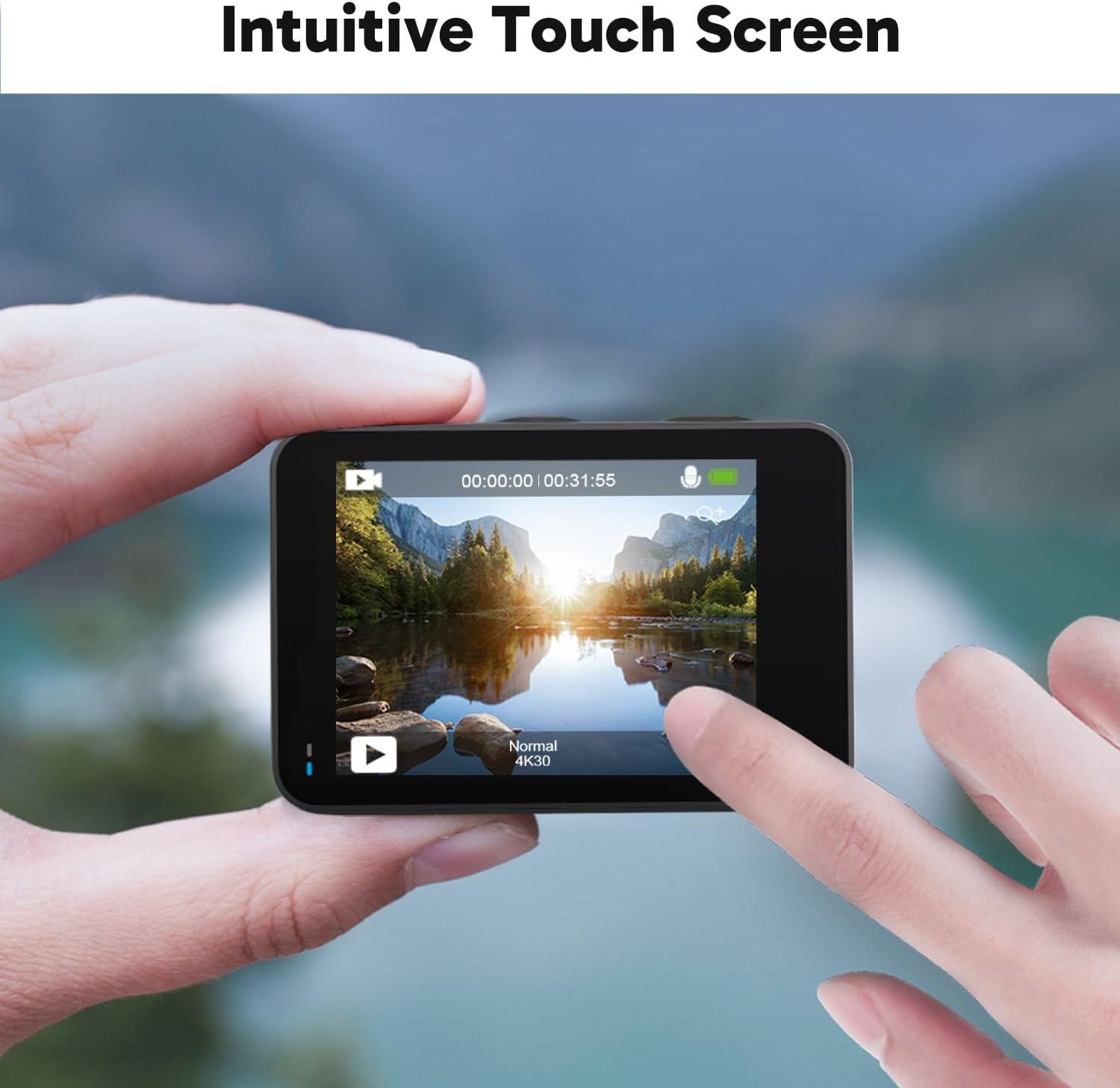 AKASO Brave 7 LE 4K30FPS 20MP WiFi Action Camera with Touch Screen EIS 2.0 Zoom Remote Control 131 Feet Underwater Camera with 2X 1350mAh Batteries Support External Microphone Vlog Camera - Image 5