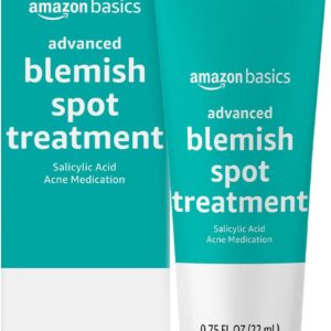 Amazon Basics Advanced Blemish Spot Treatment with 2% Salicylic Acid Acne Medication, 0.75 Fluid Ounces, 1-Pack