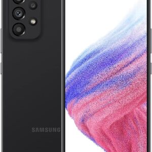 Samsung Galaxy A53 5G A Series Cell Phone, Factory Unlocked Android Smartphone, 128GB, 6.5” FHD Super AMOLED Screen, Long Battery Life, US Version, Black (Renewed)