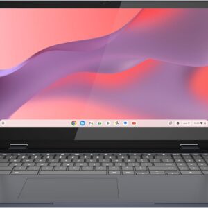 Lenovo IdeaPad Flex 3i Chromebook Laptop, Intel® UHD Graphics, 15.6” FHD Display, Intel Pentium N6000, 8GB RAM, 128GB SSD, 1920×1080 px, Touchscreen, Chrome OS, Abyss Blue