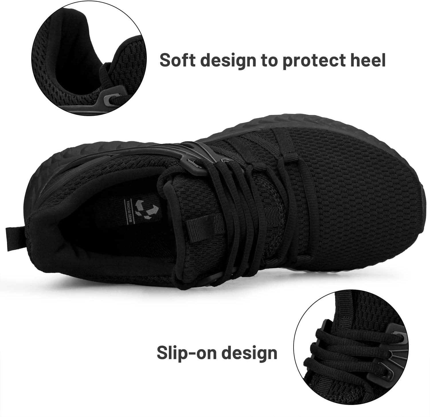 Abboos Womens Slip On Sneakers Women Walking Tennis Shoes Lightweight Casual Sneakers for Gym Travel Work - Image 3