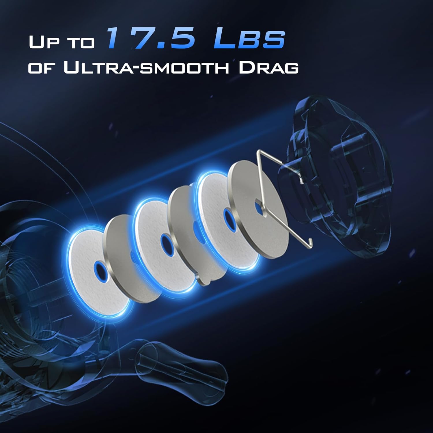 KastKing Centron Fishing Rod and Reel Combo, Spinning & Baitcasting Combos, IM6 Graphite 2Pc Blanks, Stainless Steel Guides with Ceramic Rings, Contoured EVA Handles & Fighting Butt - Image 7