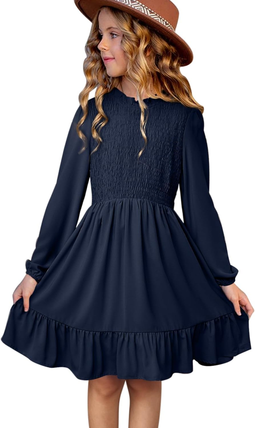 blibean Tween Girls One-Shoulder Dresses Size 6-15 Years Old