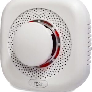 Optical Smoke Alarm with Advanced Photoelectric Technology,Battery Power Smoke Alarm Detector for Home with Test Button & Silence Button,1 Pack(Batteries NOT Included)