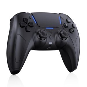 JDDWIN Wireless Gaming Controller for PS5/Android/IOS/MAC/Steam Deck,Gamepad with LED Lighting/Hall Effect Joystick/Dual Vibration/3.5mm Headset Jack/1000 mAh Battery