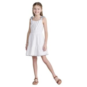 vineyard vines Girls’ Poplin Scallop Dress