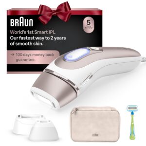 Braun Smart IPL, Skin i·Expert Pro 7: at Home Laser Hair Removal, Permanent Visible Hair Reduction, Vanity Case, Venus Razor, 3 Smart Heads, IPL7243