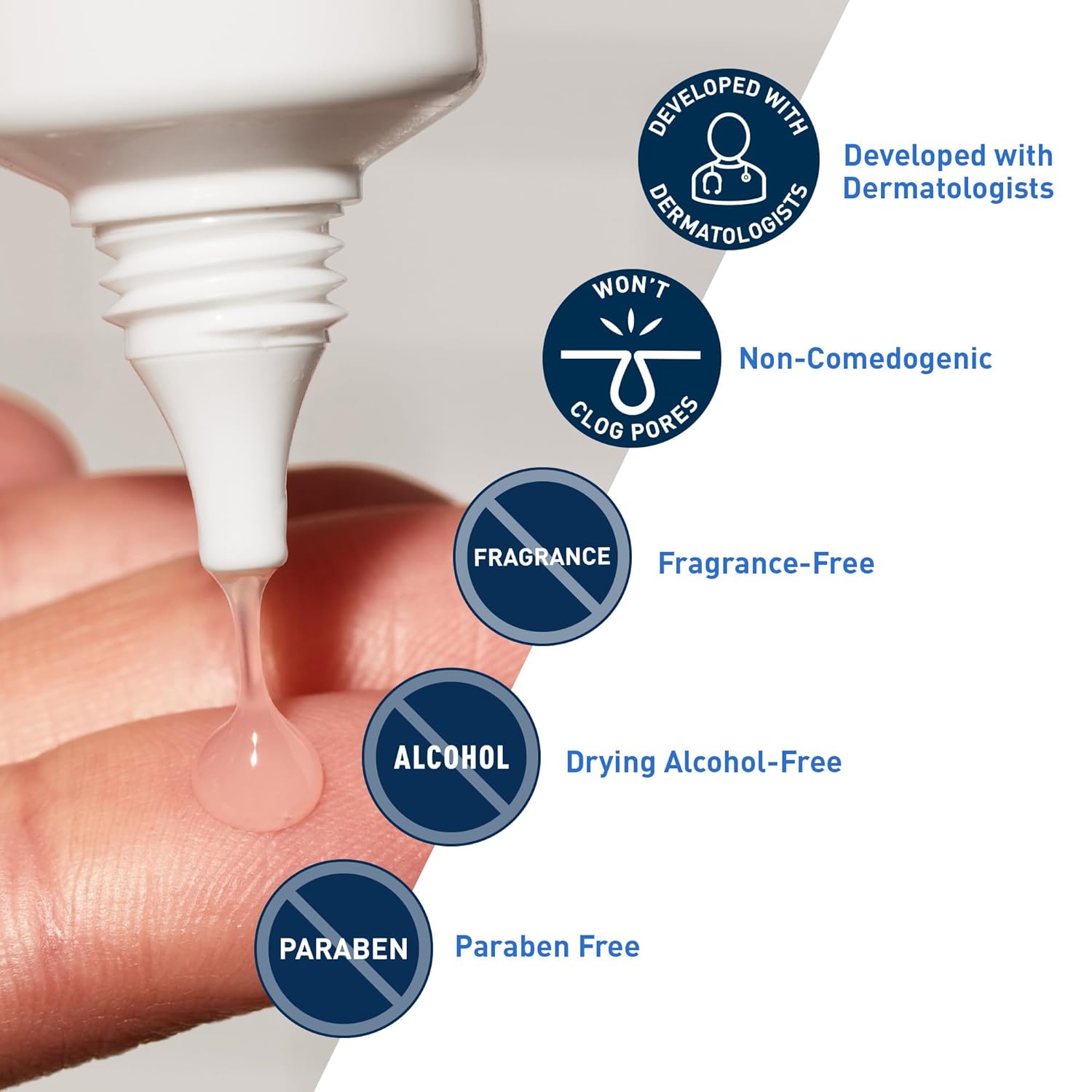 CeraVe Acne Control Gel, 2% Salicylic Acid Treatment With Glycolic Acid + Lactic Acids + Niacniamide, Acne Gel Helps Clear Blemishes Without Over Drying, Alcohol Free & Oil Free, 1.35 Fl Oz - Image 4