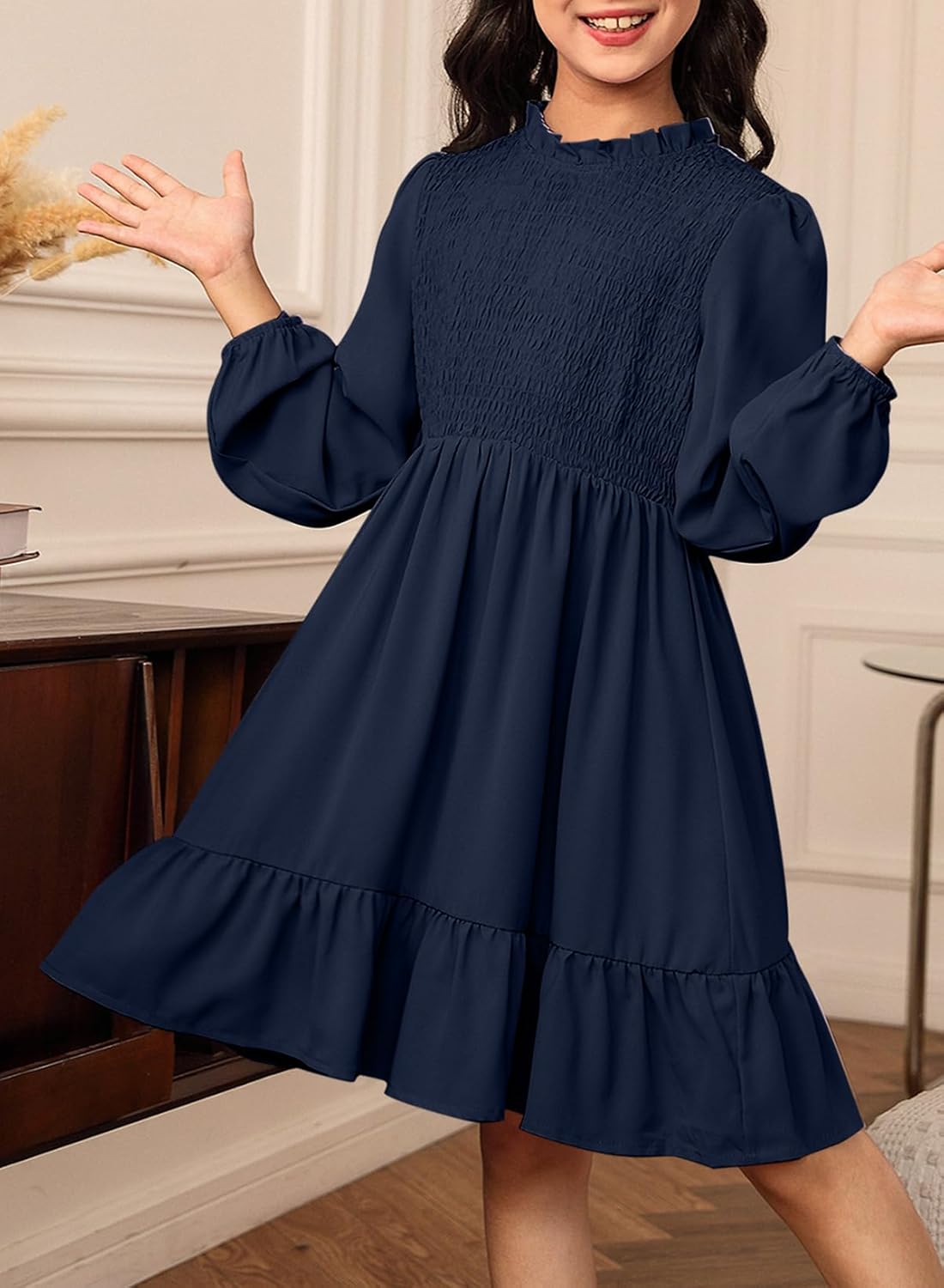 blibean Tween Girls One-Shoulder Dresses Size 6-15 Years Old - Image 2