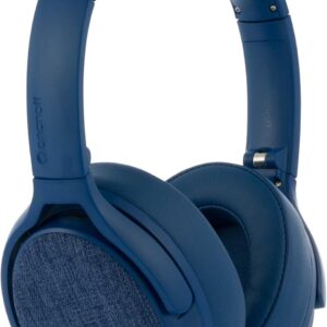 Made for Amazon, Active Noise Cancelling Bluetooth Headphones with Built-in Microphone | Blue