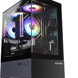 NOVATECH Prism – Prebuilt Gaming PC Desktop Computer – Geforce RTX 3050 – Xeon i7 3.5GHz – 16GB RAM – 512GB SSD WiFi/BT, Win 11 – Gaming Computer Tower – Pre Built PC Gaming – 1 Year Warranty