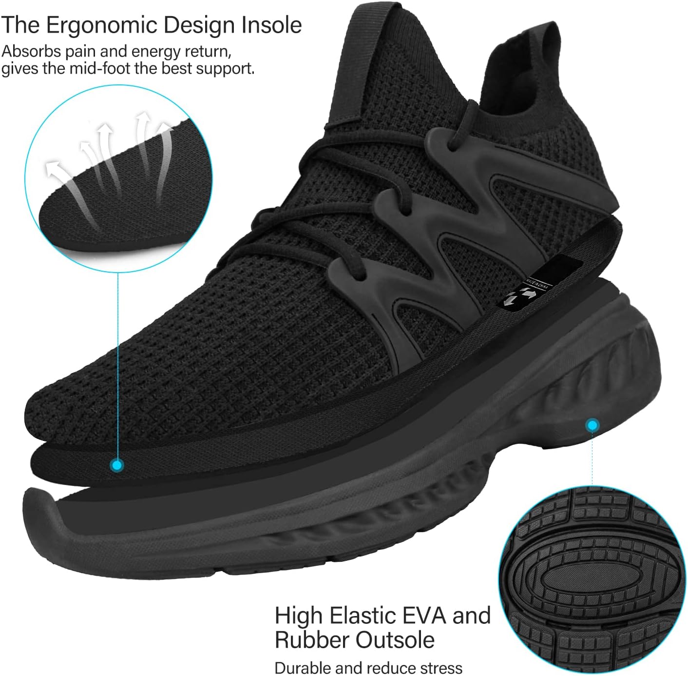 Pujcs Women Shoes Lightweight Tennis Shoes Non Slip Gym Workout Shoes Breathable Mesh Walking Womens Sneakers - Image 4