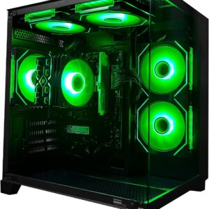 PC Gaming Desktop AMD Ryzen 7 5700G RAM 16G 3200MHz DDR4 1TB M.2 Prebuilt Computer Tower 550W Bronze Power Supply ARGB Air Colling Computer for Office Game