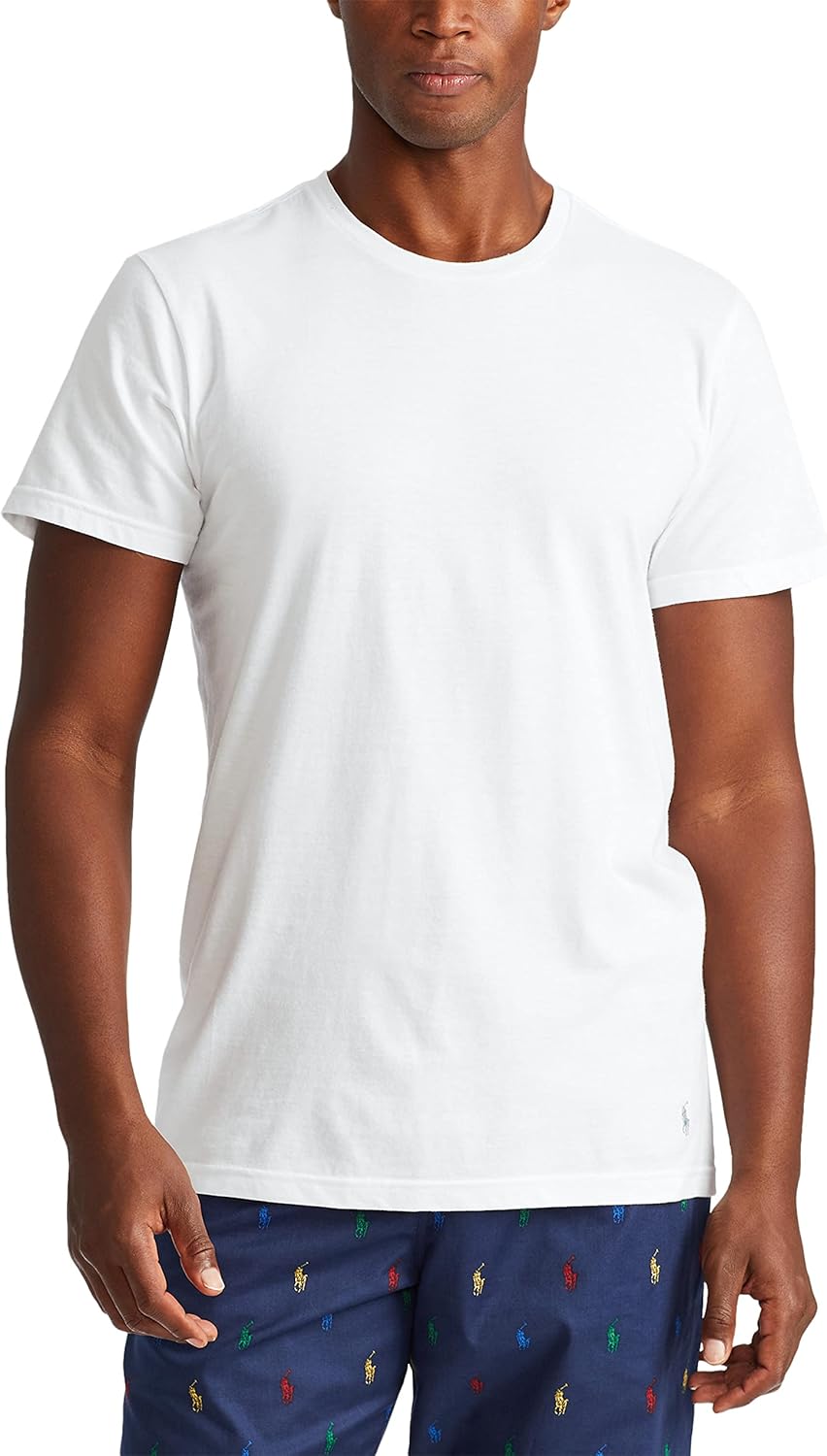 POLO RALPH LAUREN Men's Classic Fit Undershirt W/Wicking 3-Pack Crews - Image 2