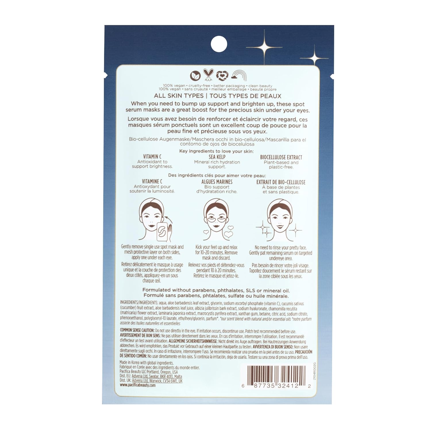 Pacifica Beauty | Glow Baby Vitamin C Trial + Value Kit | 3-Piece Skin Care Gift Set | Travel Friendly | Brightening Face Serum, Face Wash/Cleanser, Under Eye Patches | Glycolic Acid, AHA | Vegan - Image 24