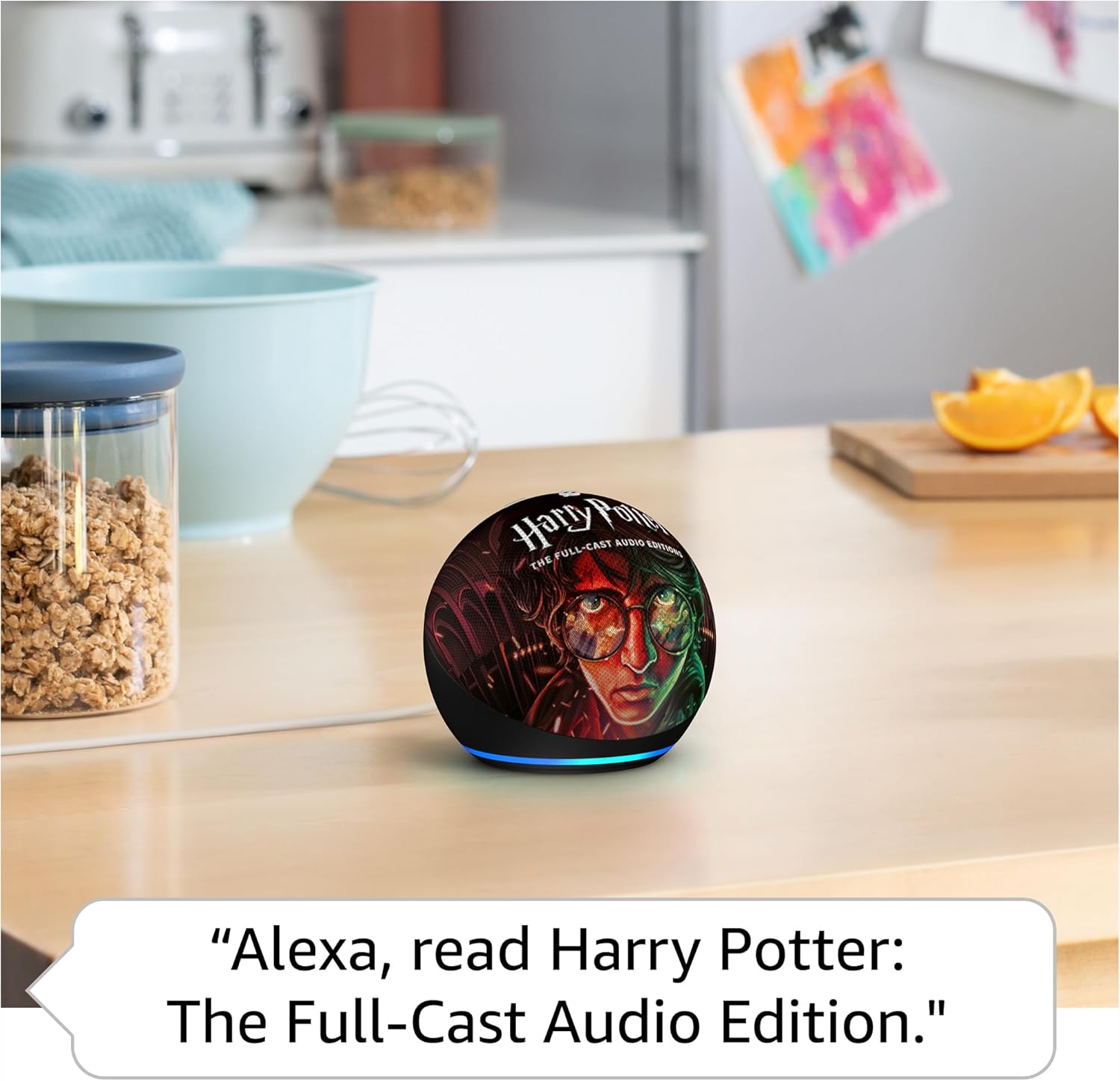 Amazon Echo Dot (newest model) | Officially Licensed Limited-Edition design in celebration of Harry Potter: The Full-Cast Audio Editions on Audible (sold separately) - Image 4