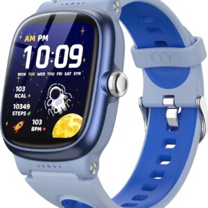 Smart Watch for Kids, Smart Watch for Boys Girls with Sleep | Health | Activity Tracker, Games, Alarm, IP68 Waterproof Kids Fitness Watch with Step Calorie Pedometer, Birthday Gifts for Kid Aged 4-16