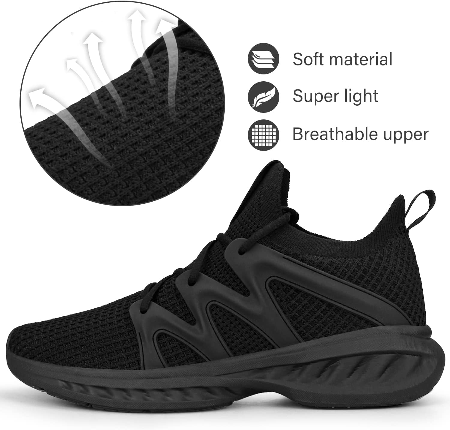 Pujcs Women Shoes Lightweight Tennis Shoes Non Slip Gym Workout Shoes Breathable Mesh Walking Womens Sneakers - Image 2