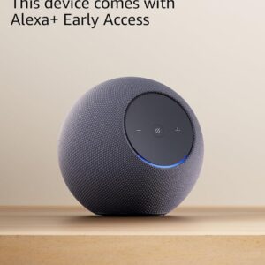 Amazon Echo Studio (newest model), compact design, immersive spatial audio and Dolby Atmos, with Alexa+ Early Access, Graphite