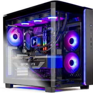 Skytech King 95 Gaming PC Desktop, Ryzen 7 9700X 3.8 GHz (5.5GHz Turbo Boost), NVIDIA RTX 5070 12GB GDDR7, 1TB Gen4 SSD, 32GB DDR5 RAM 6000 RGB, 850W Gold PSU, 360mm ARGB AIO, Wi-Fi, Win 11 Home
