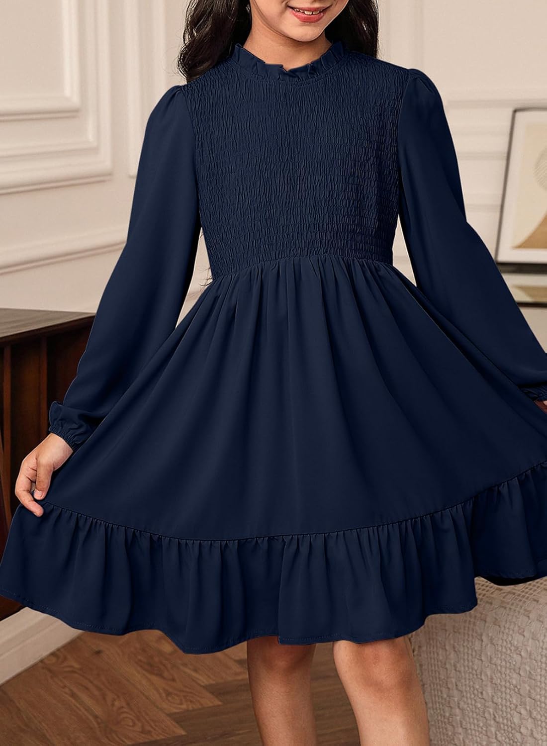 blibean Tween Girls One-Shoulder Dresses Size 6-15 Years Old - Image 3